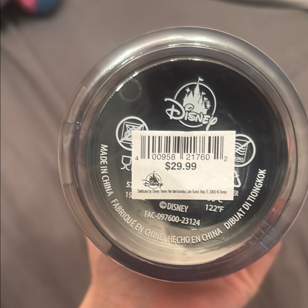 Disney Black and White Barcode Label